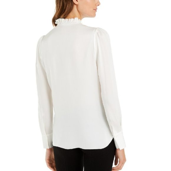 Elie Tahari Ciara Silk Blouse - Picture 2 of 9